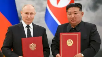 Vladimir Putin officially acknowledges for the first time that North Korean troops are fighting alongside Russian forces against Ukraine.